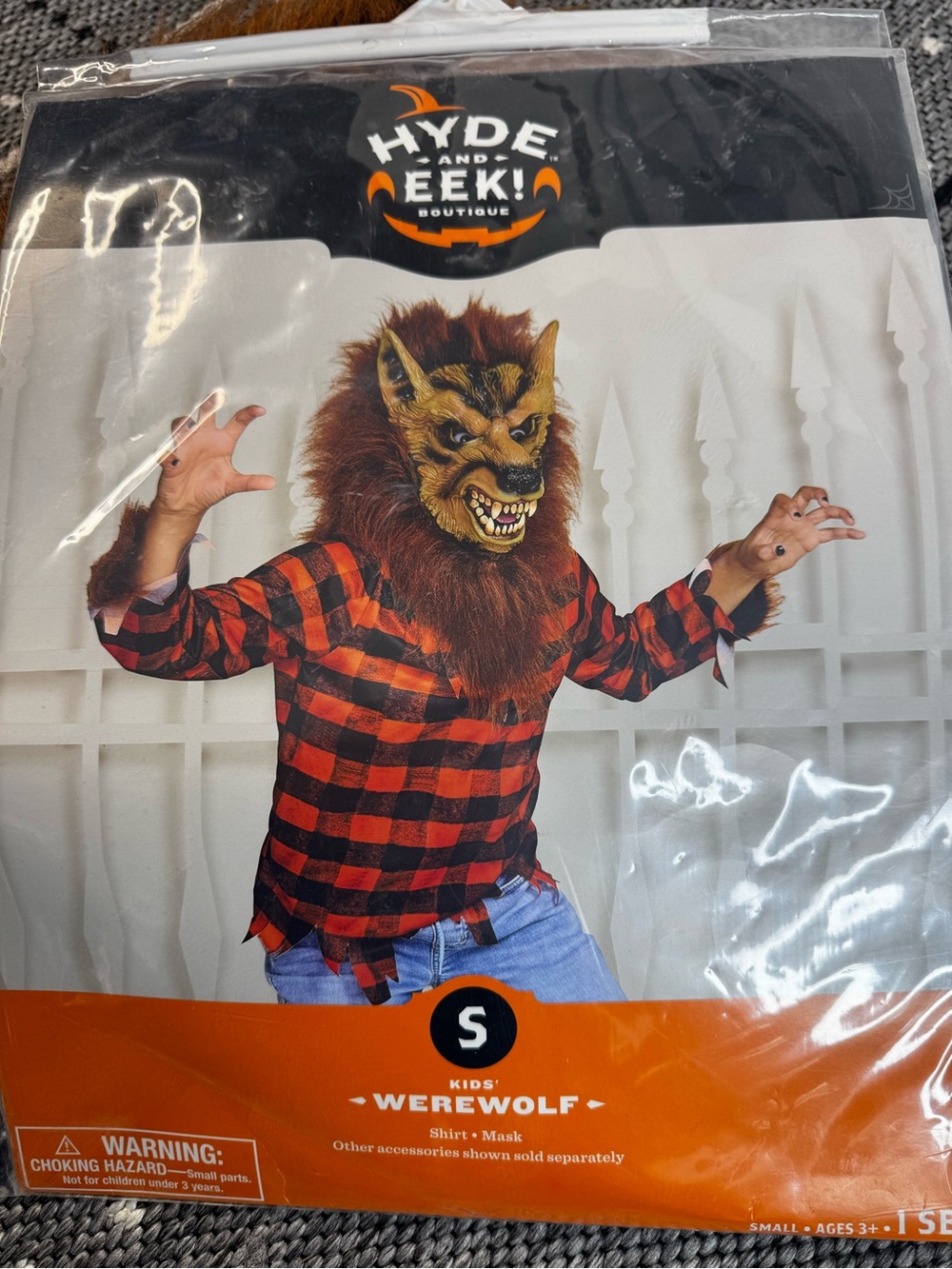 Hyde and Eek! Kids Werewolf Costume Mask with Fur